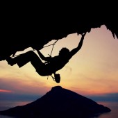robbie phillips on an 8a in the grande grotte